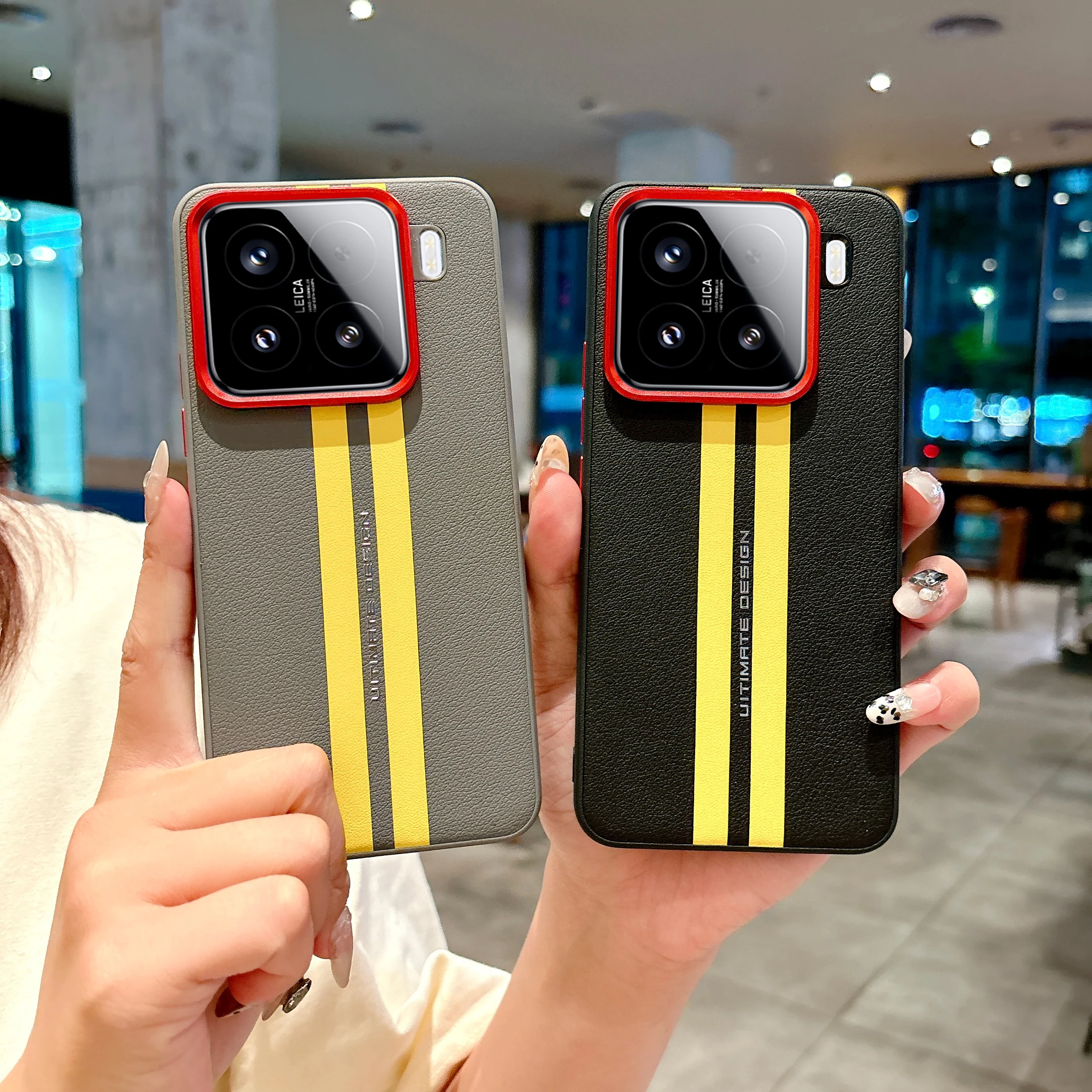 

Чехол для Xiaomi 15 15S Pro, роскошный защитный чехол из искусственной кожи с металлическими линзами для камеры Xiaomi Mi 15 Pro