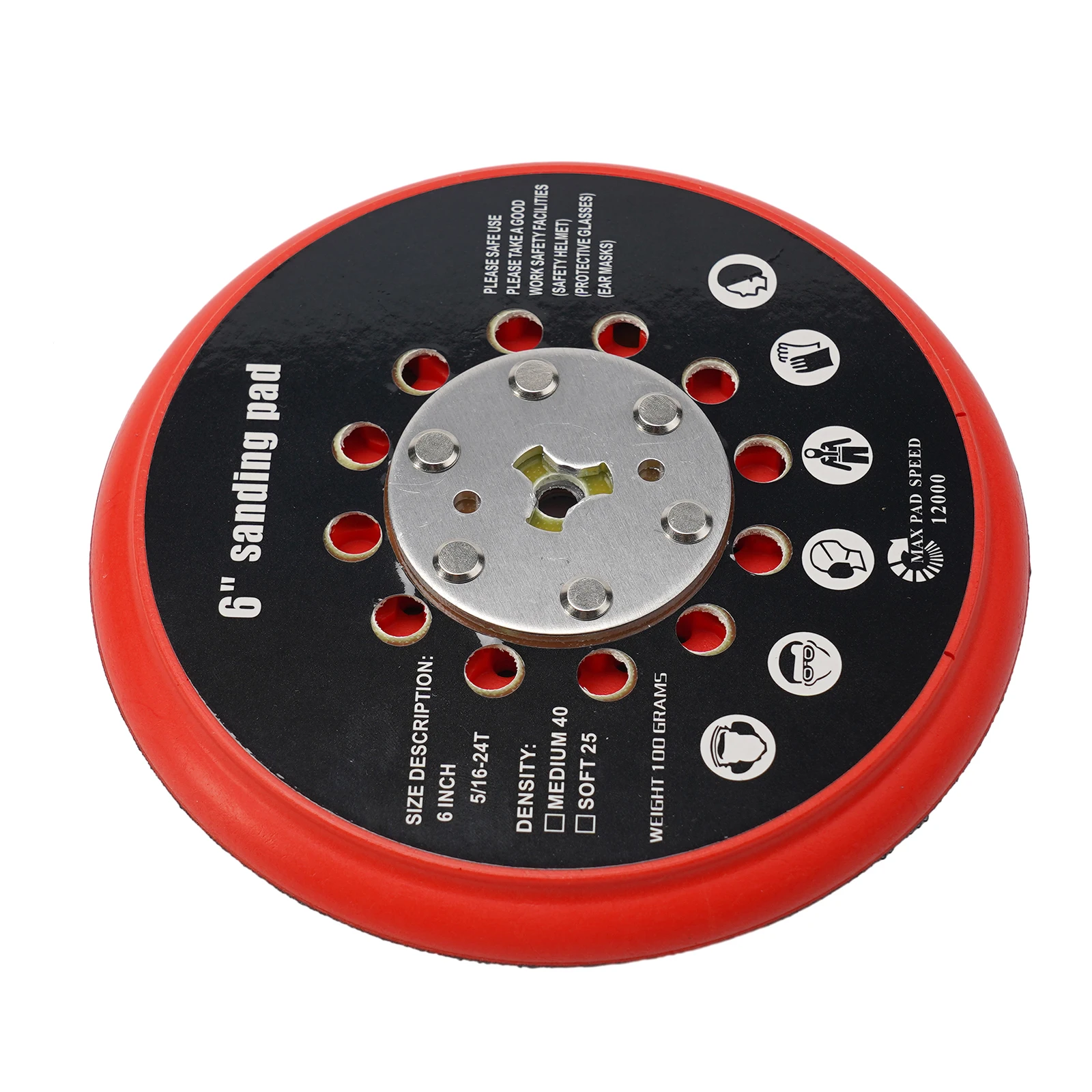 Sanding Pad 6 Inch 150mm for RSM6045 Backing Pad with Medium Support Level Compatible with GET75 6N Sander and Discs