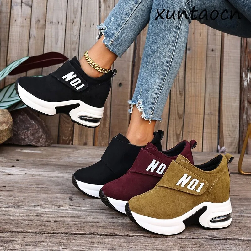 

Women Ankle sneakers Walking Anti-slip Comfortable Outdoor sneakers Casual Platform Vulcanized Shoes Women New Zapatos De Mujer