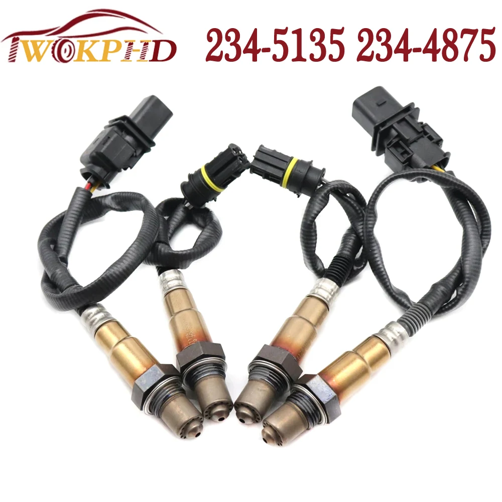 NEW 4X Car Front Rear 234-5135 234-4875 Upstream Downstream Air Fuel Ratio Lambda O2 Oxygen Sensor for BMW M3 08-13 4.0L 7590713