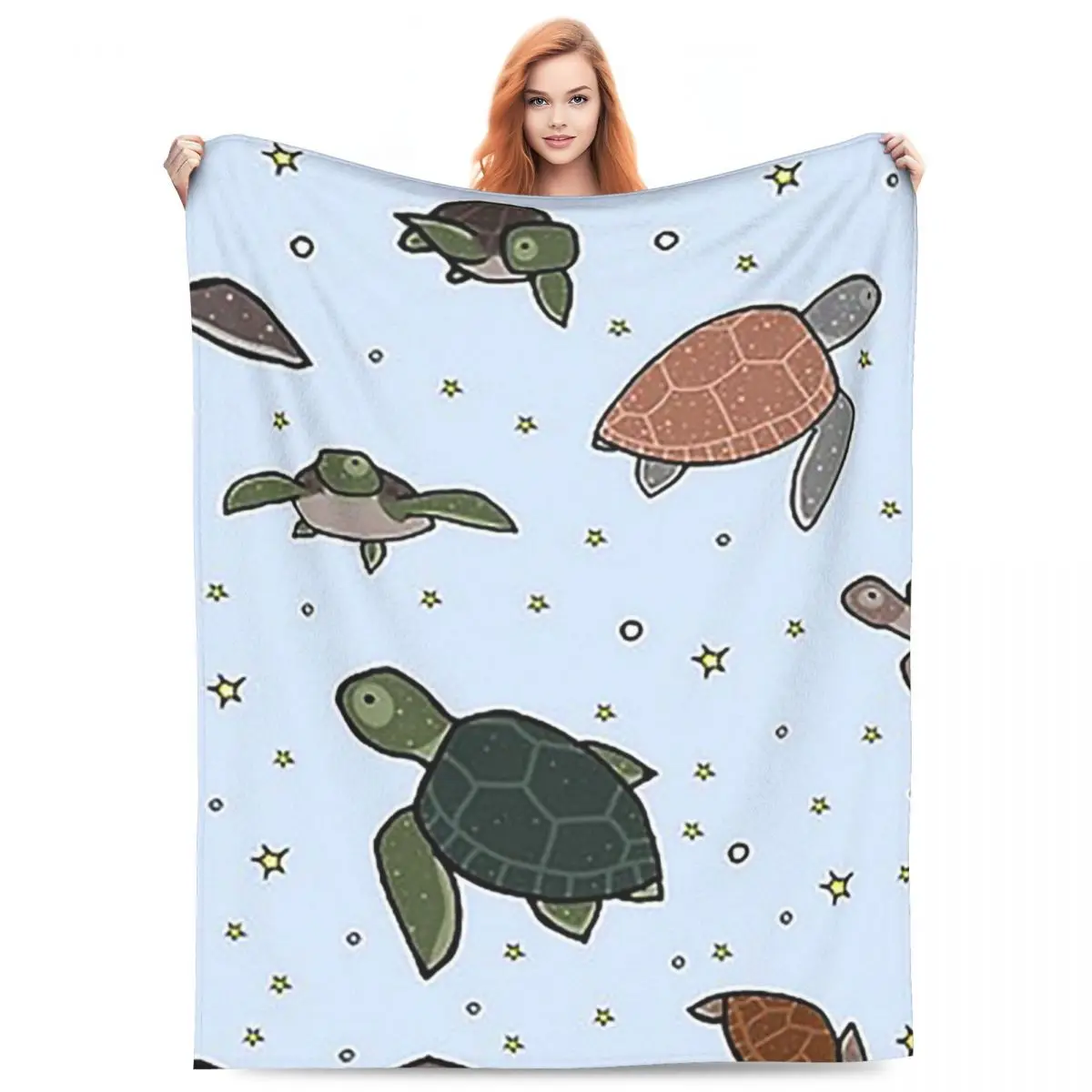 

Sea Turtles Blankets Fleece Sofa Throw Blanket Lightweight Throw Blankets for Couch Bedding Outdoor Throws Bedspread Quilt