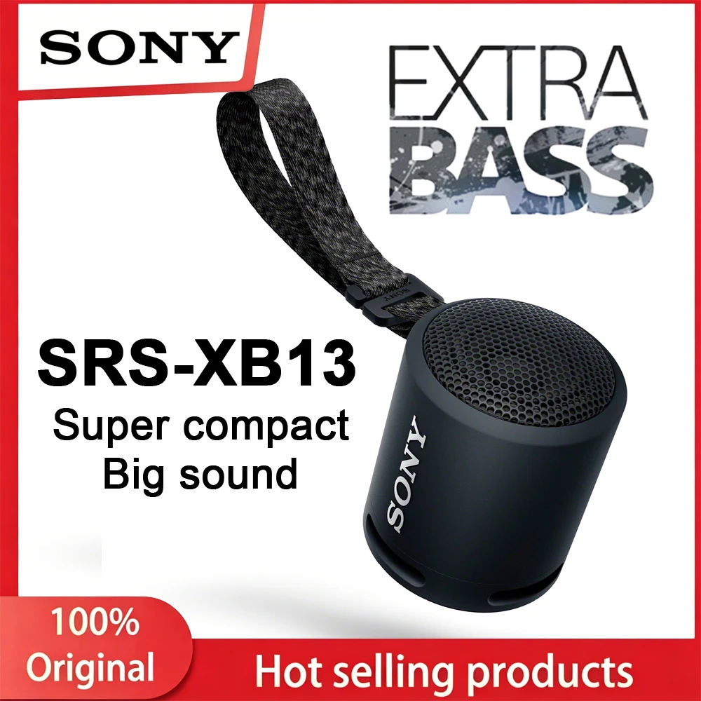 Altavoz Inalámbrico Portátil SONY SRS-XB13 EXTRA BASS, Subwoofer Bluetooth Inalámbrico XB13, Mini Altavoces para Exteriores