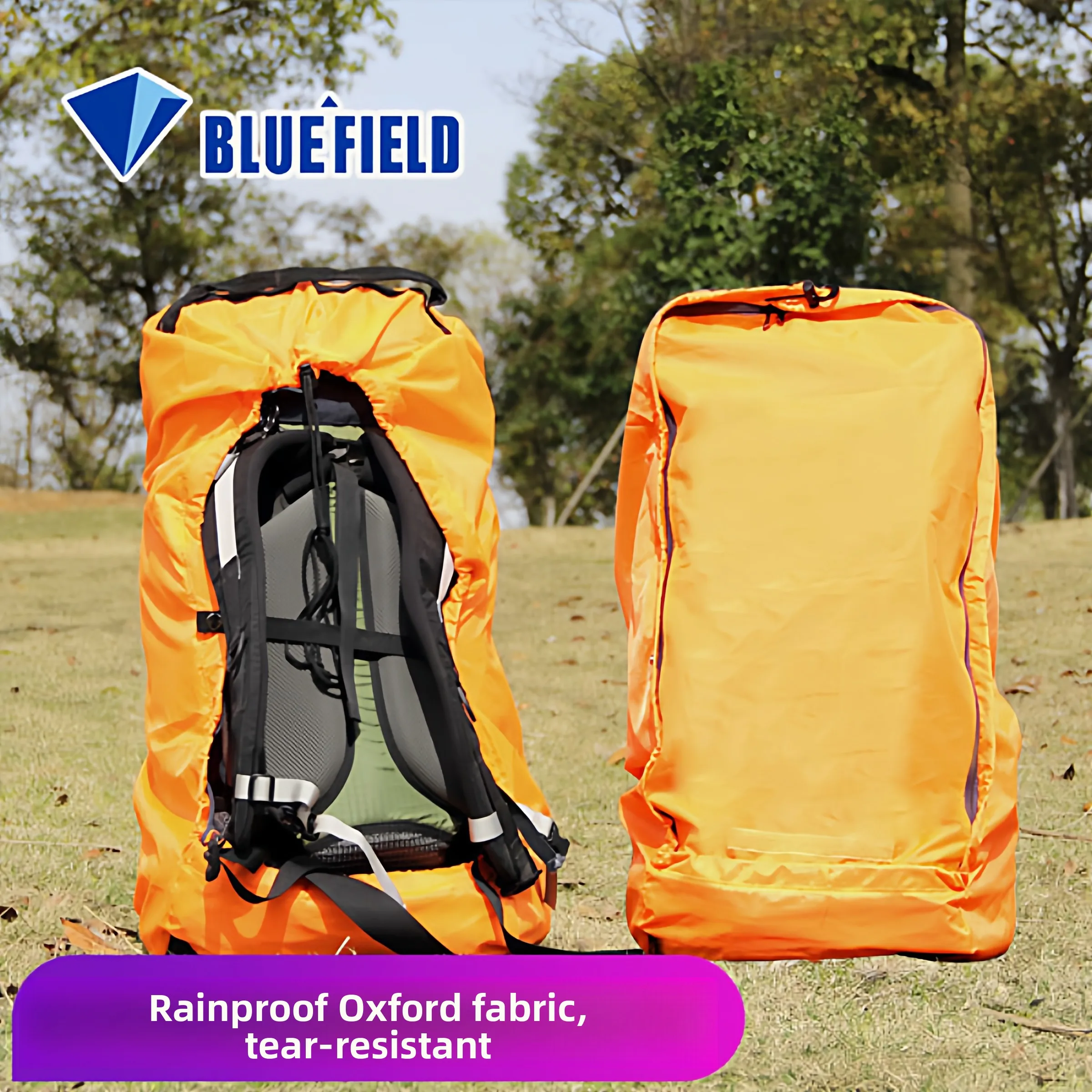 Waterproof Dustproof Outdoor Hiking Backpack Cover Full Enclosure Rain Shield Double Shoulder Bag Protector for Shipping