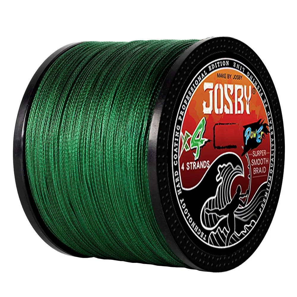 JOSBY X4 500M 300M 1000M Braided Fishing Line 4 Strands MultiColor Multifilament Saltwater Japanese PE Wire 8-80LB Pesca