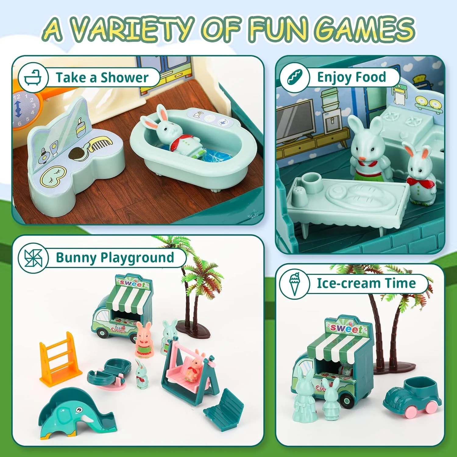 مجموعة تمثال أباكوراسي، 32 قطعة، كازا بليابيليا، إكسسوارات صديقة للبيئة، لطفريات #2