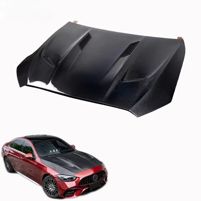 

Car Accessories Suitable For 2022+ Mercedes C-Class W206 Upgrade Top High Quality Dry Carbon Fiber Hood