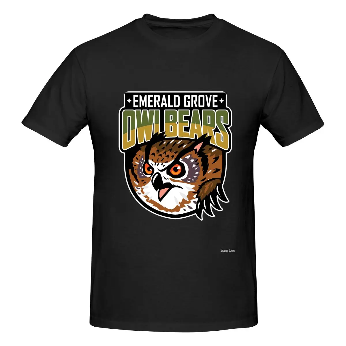 Funny Emerald Grove Owlbears Men's T-shirt Printed Tops are loose and slim fit Women's T-shirts