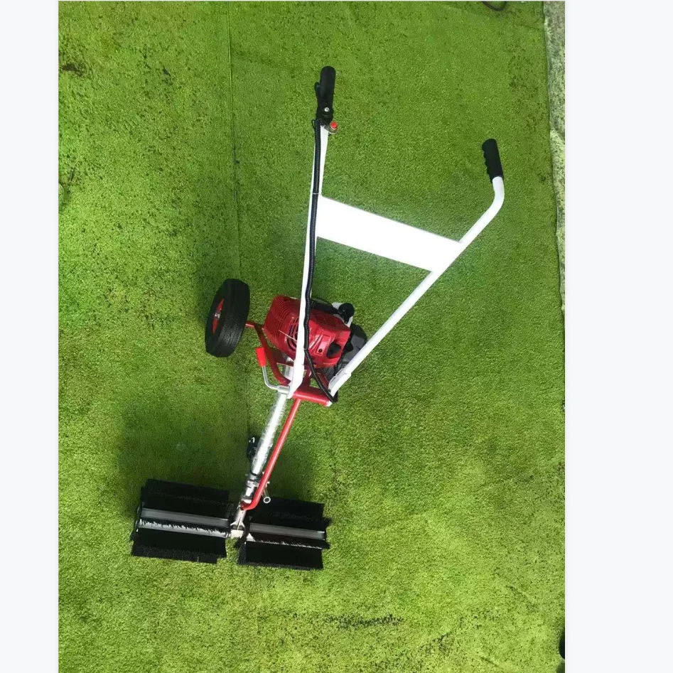 Hand Push Grass Power Brush Lawn Sweeper