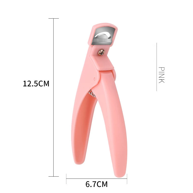 Professional Nail Art Clipper Special Type U Word False Tips Edge Cutters Colorful Guillotine Cut False Nail Knife Nail Tools