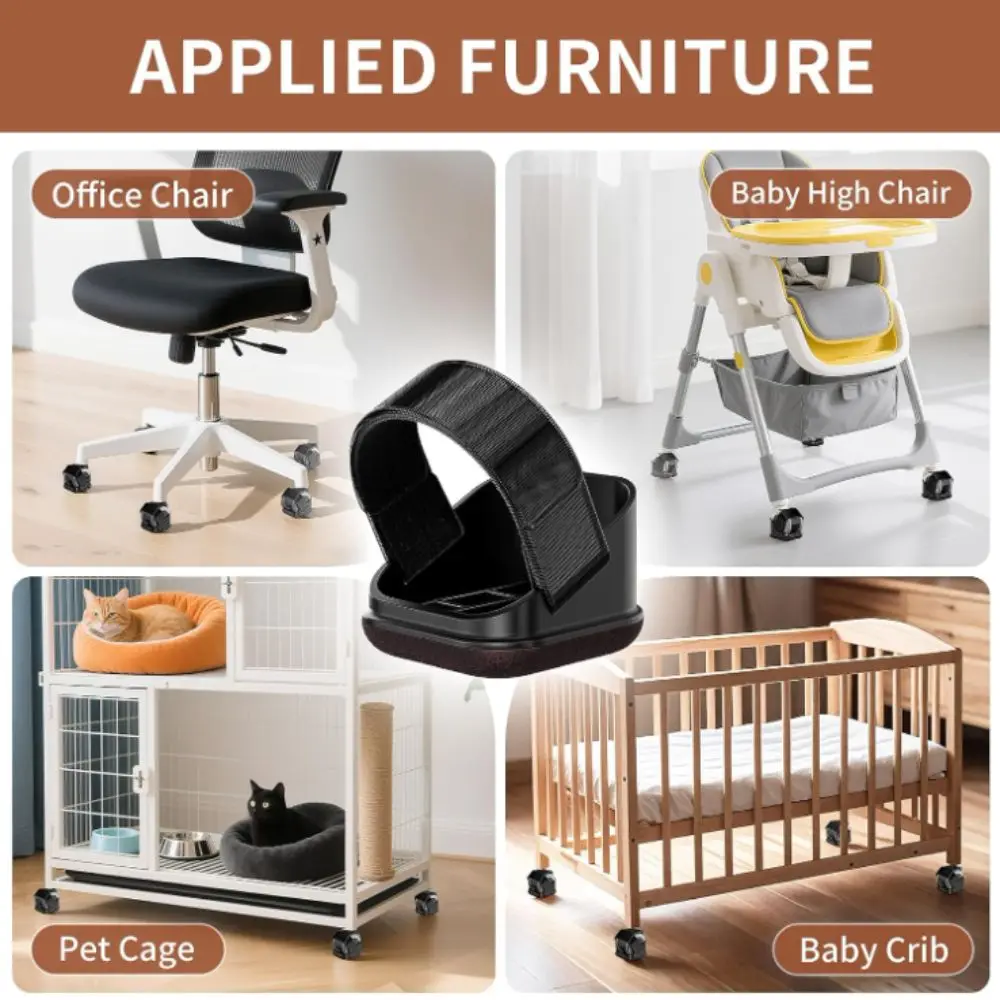 

5pcs Soft Soft Felt Bottom Furniture Pads Anti-Aging Straps Design Floor Protectors Quiet Heavy Duty Floor Guards Furniture Use