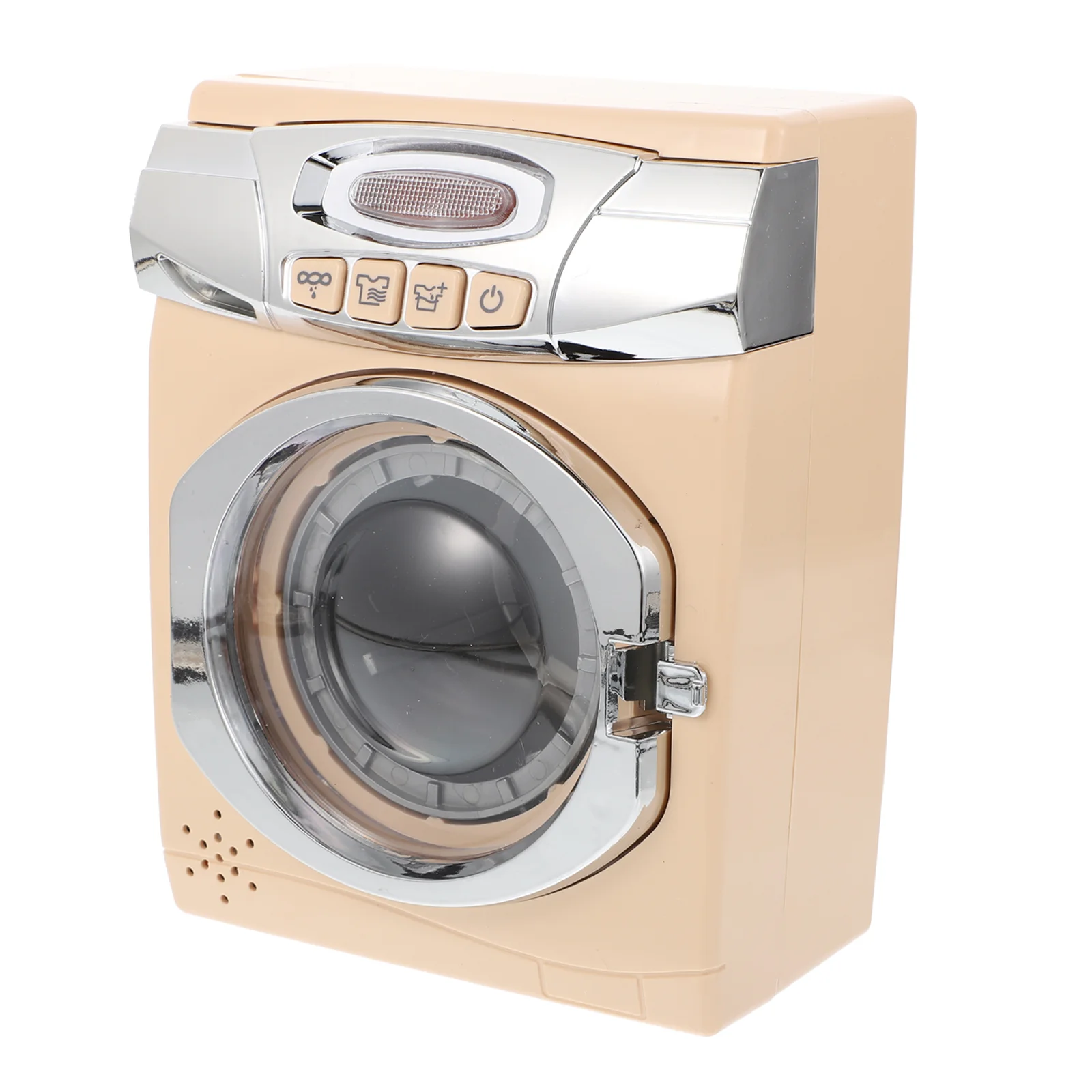 Electronic Toy Washer Oven Ornaments Laundry Machine Gift Playset Khaki Plastic Children