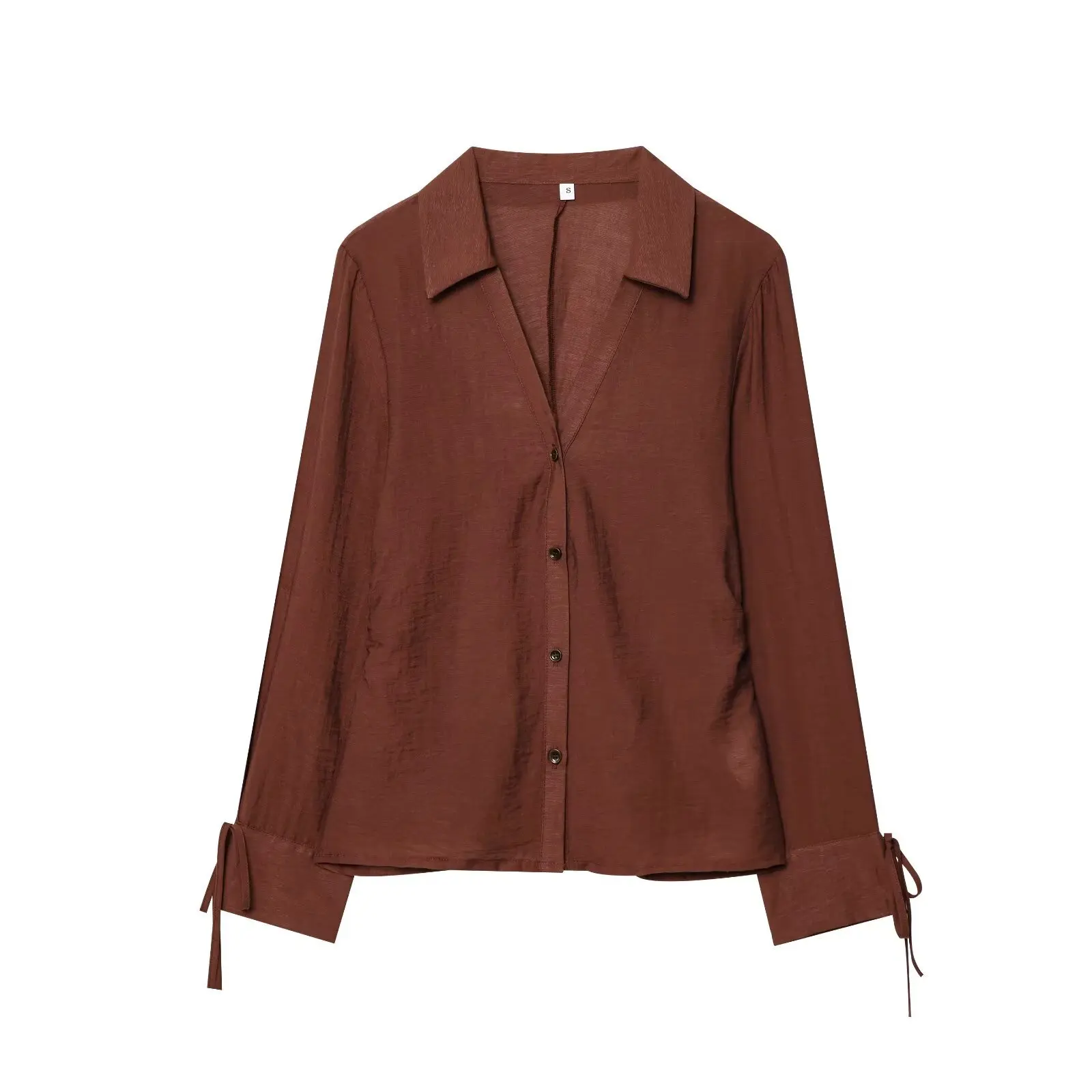 

Women's Casual Summer Stretchable Shirt New Style Fashional Collar-Lace Wrinkled Fashion Clothing for Ladies