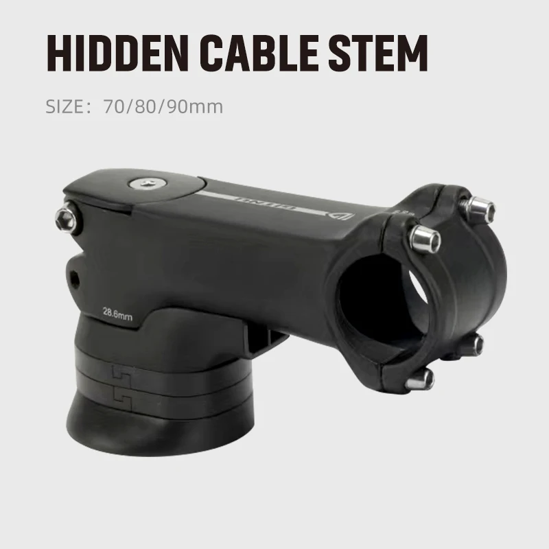 New bike mountain bike handlebar aluminum alloy hidden cable stem 31.8x70/80/90mmBicycle accessories