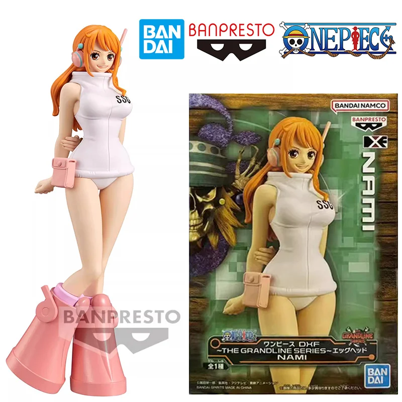 Bandai Banpresto One Piece DXF The Grandline Series Egghead Nami 16 cm Anime Original Actionfigur Modell Spielzeug Geschenkkollektion