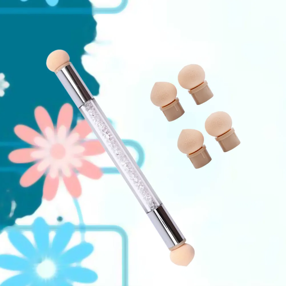 

Brush Dual Tipped Sponge Art Tools For Diy Ombre Blooming Flower Acrylic Nail Tools Kit Nail Art Supplies