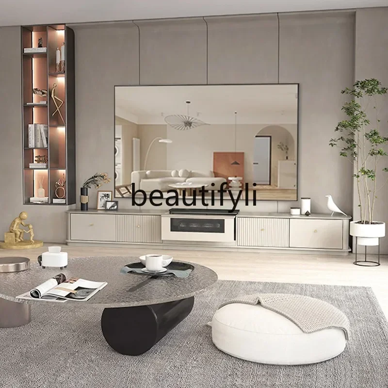 

Cy56 Special cabinet for laser TV cabinet Electric telescopic table Projection peak meter Extreme meter Cream color