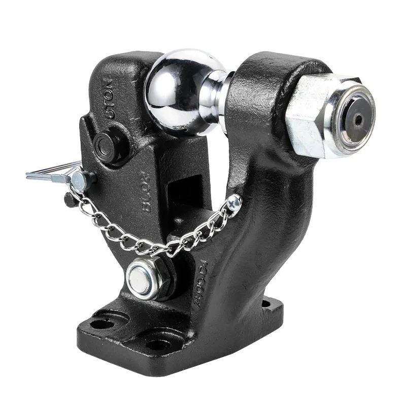 

ZAIQU 8Ton American-style Steel Hook Trailer Hitch and 85x45mm Hole Pintle Tow Hook Parts High Quality 50mm Trailer Ball Access