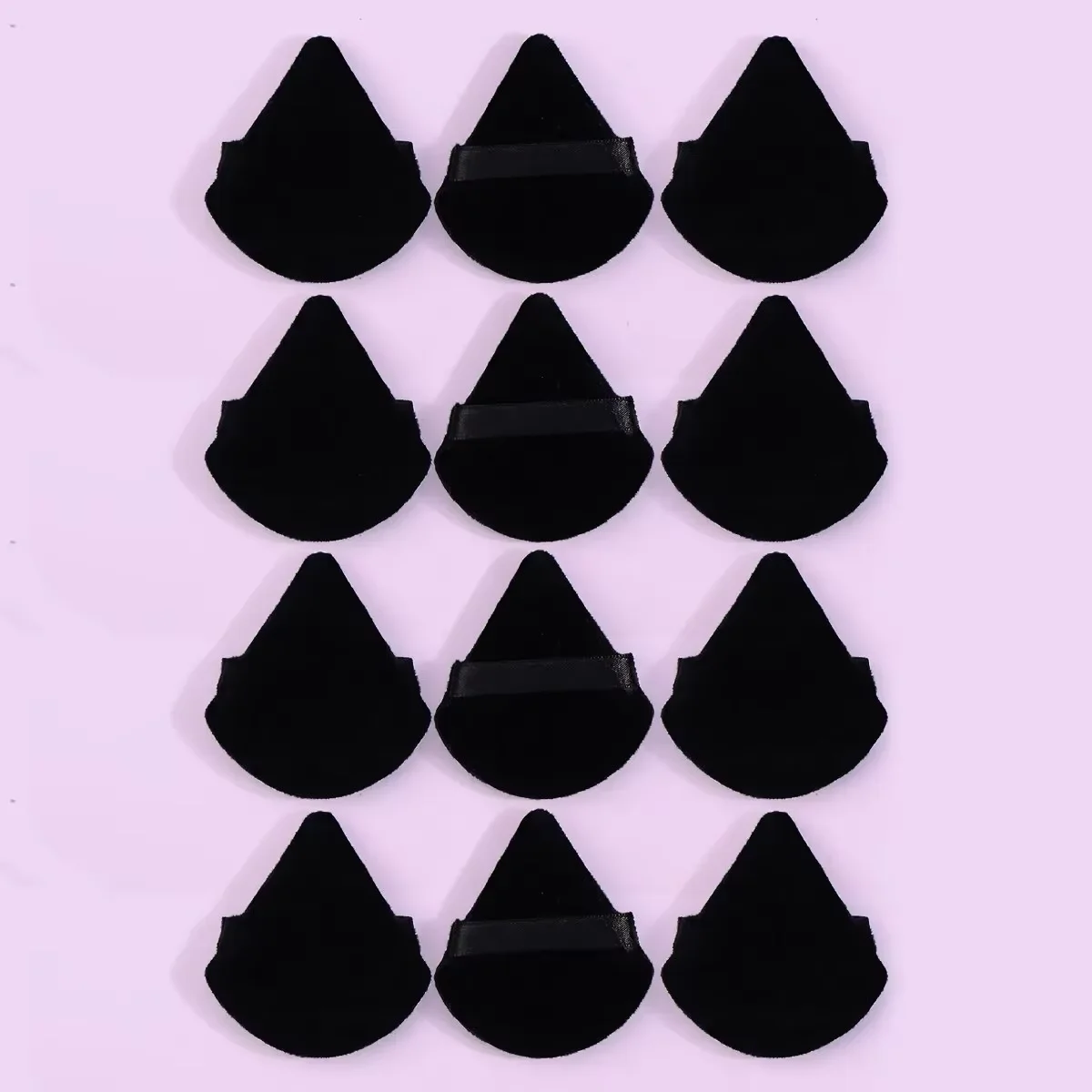 Black Triangle Soft Velvet Powder Puff Facial Makeup Sponge Cosmetics Mixer Beauty Foundation Make-Up Accessory
