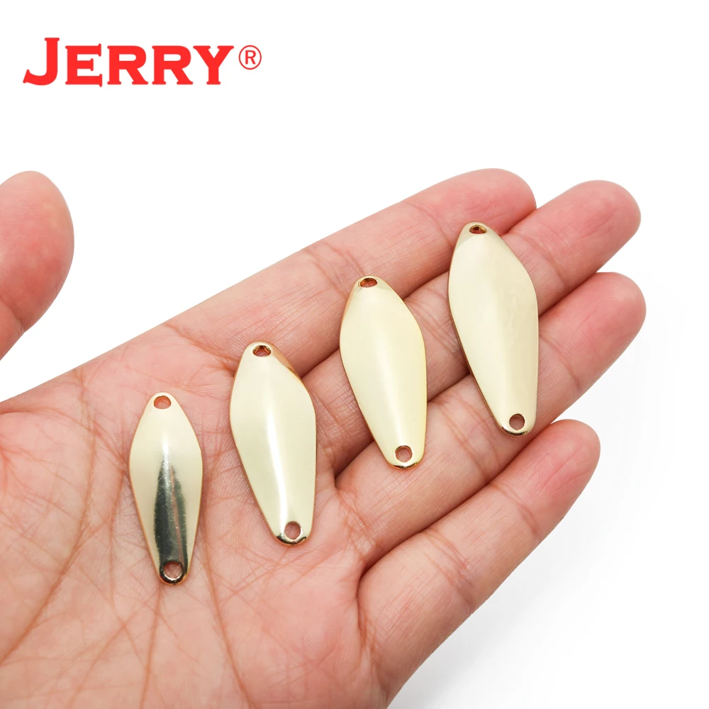 JERRY 2.5g 3.5g 4.5g Unpainted 50pieces Iron Casting Metal Hard Bait Trout Lures Ultralight Fishing Spoons Lot