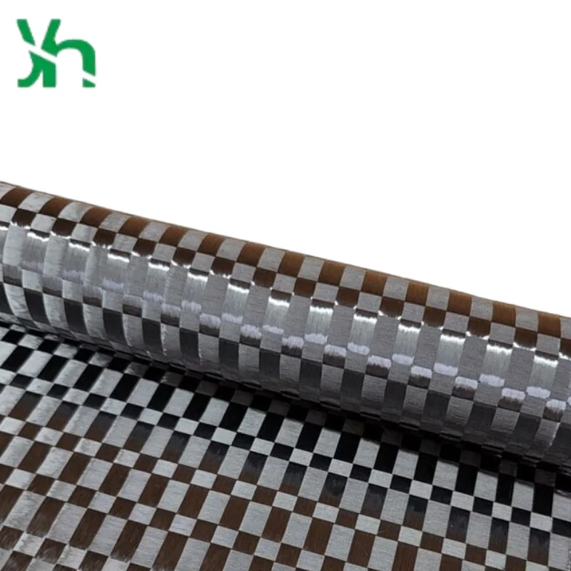 قماش منسوج عادي مستطيل بعرض 12 قيراط 200 جرام من ألياف الكربون - مادة ذات سطح أملس من درجة الفضاء للمركبات الصناعية #1