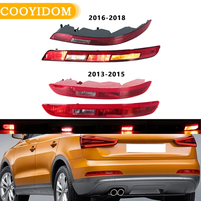 Tylna lampa zderzaka, światło cofania, czerwone, do Audi Q3 2013-2015 2016 2017 2018, numery części 8U0945096B 8U0945095B 8UD945095B 8UD945096B