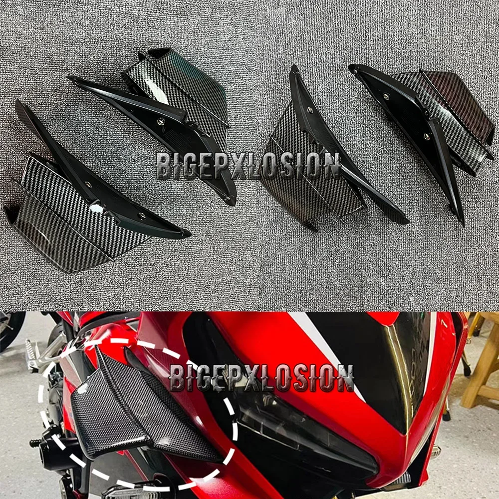 

For Honda CBR650R 2019-2023 Winglet Aerodynamic Side Wind Fin Spoiler CB650R ABS Front Fairing Protector Wing Cover