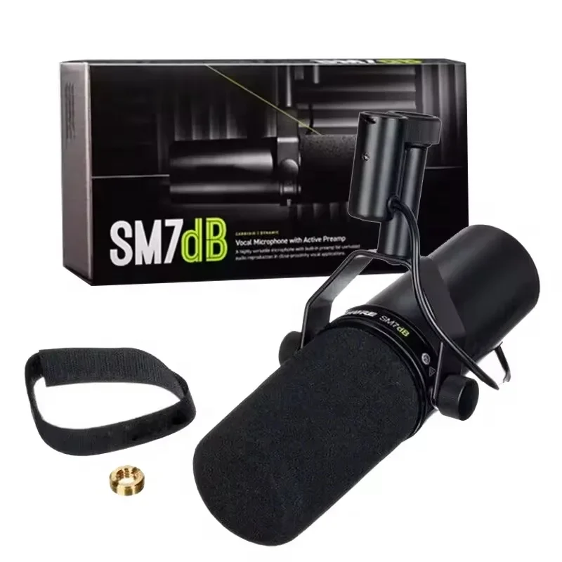 SM7dB Cardioid Dynamic Vocal Microphone With Built-In Preamp For Studio Broadcasting Podcasting Streaming Micrfono SM7DB