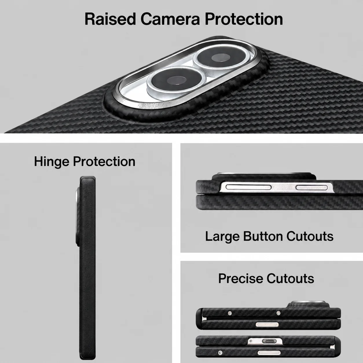 Case For Samsung Galaxy Z Fold 8, 100% Carbon fiber Magnetic Kickstand Central Axis Slim Fit Protection Cover phone accessories