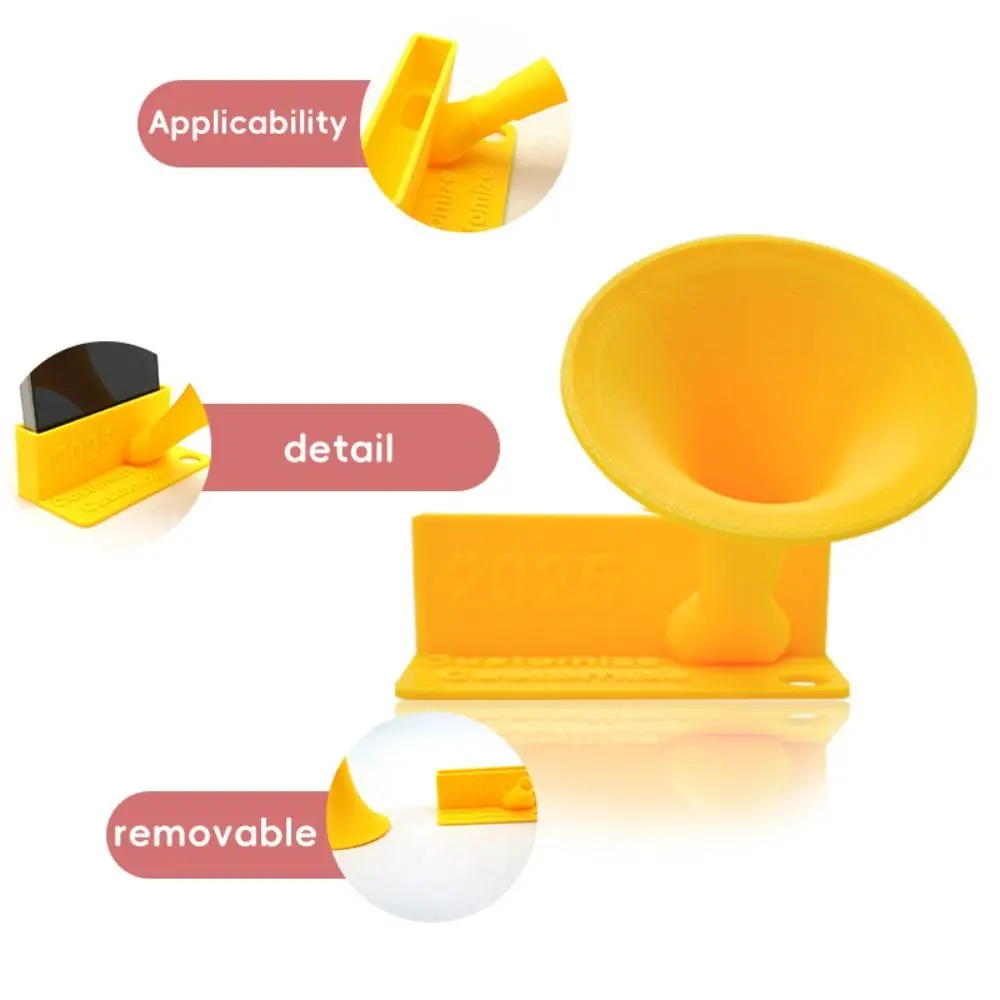 Support de haut-parleur de téléphone amusant en plastique, Booster de son créatif pour téléphone portable, antidérapant, léger, amplificateur de son de bureau, navigation vidéo