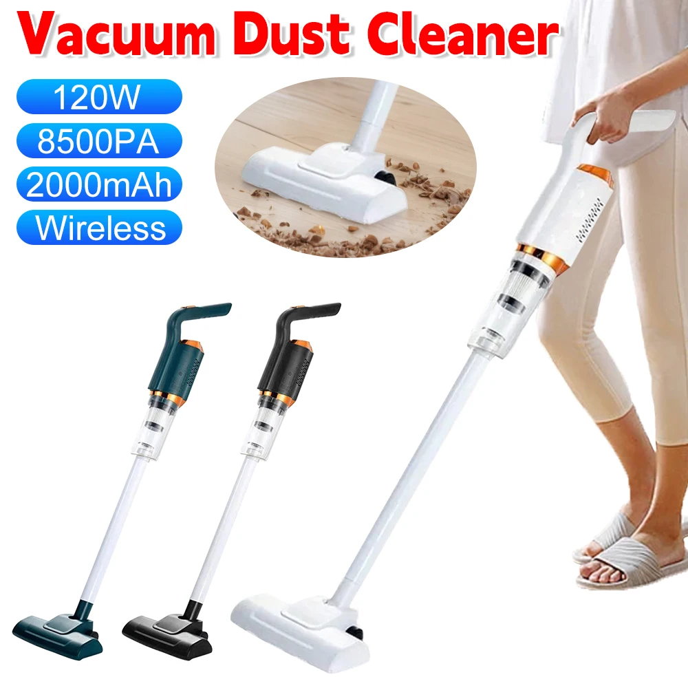 Wireless Handheld Vacuum Cleaner 120W High Power Cordless Handheld Vacuum Chargeable Auto Vacuum for Home Car Vacuum Cleaner