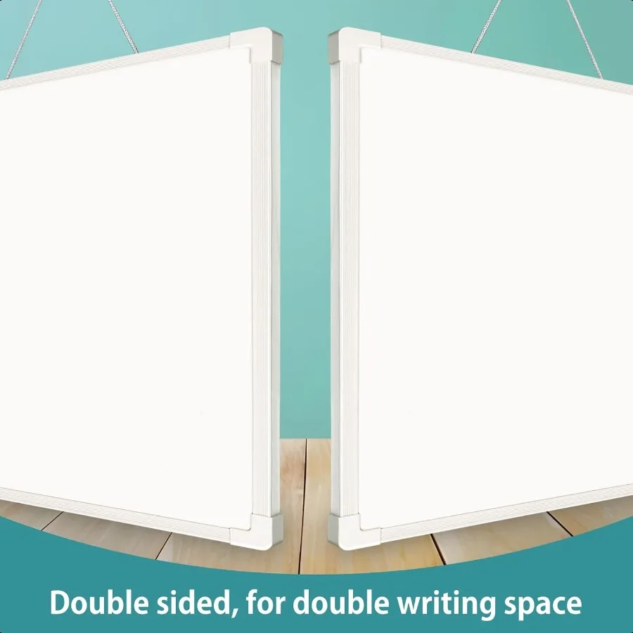 Dry Erase Board 9 x 12 Magnetic With Marker 2 Pack Double Sided Small White Board for Mini