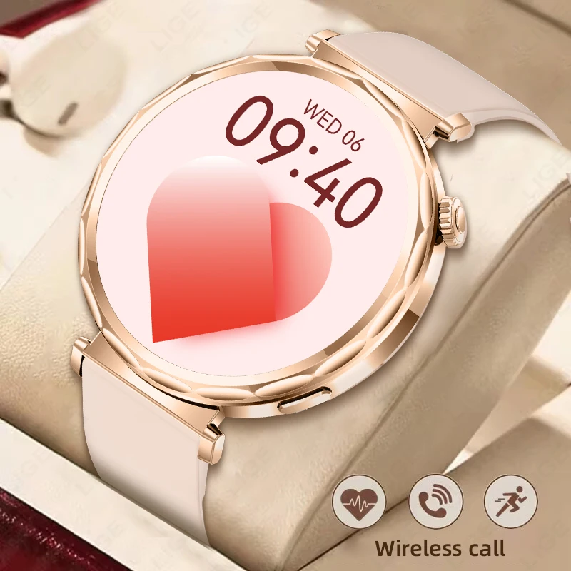 

Новые умные часы LIGE класса люкс для женщин: звонки по Bluetooth, мониторинг сна, модные спортивные фитнес-часы для женщин, подарок 2026