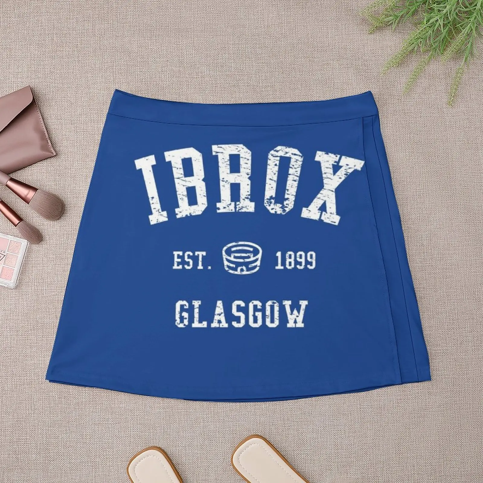 Ibrox-Mini jupe d'école pour femme, jupe courte