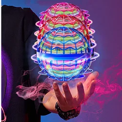 Smart Induction Flying Ball Machine Swirl Flying Ball Levitation Magic Belt LED Light Drone Hover Children's Toys Family Gift