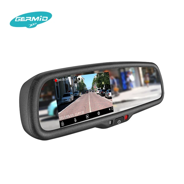 High Brightness DVR Back up  Rearview Mirror with Replacement Bracket Excellent Night Vision