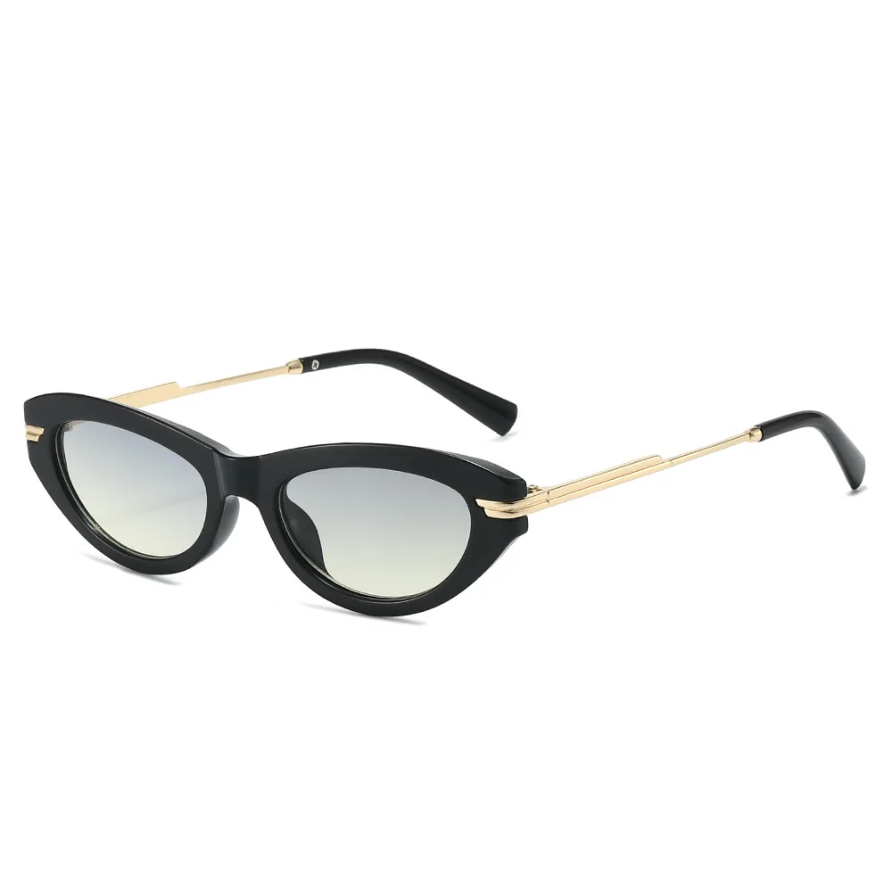 

0074 Compact Cat-eye Sunglasses for Men Women, Premium Fashion Sun Glasses, Vintage Stylish Personalized Unisex Shades 604472
