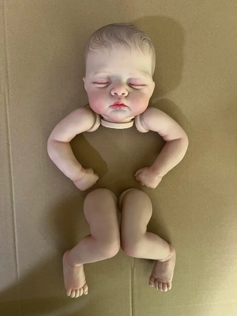 19 นิ้วทาสีแล้ว Reborn ตุ๊กตาชุด Twins Lily และ Irys ภาพวาดมือ 3D ผิวรายละเอียดหลอดเลือดดํา Handmade ชุด Bebe Reborn