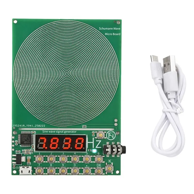 

AS95-USB DC 5V 7.83Гц Генератор импульсных волн сверхнизкой частоты (резонанс Шумана), аудиорезонатор, регулируемый 0.1Гц-100000Гц