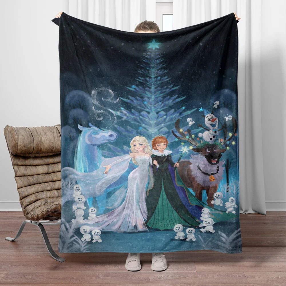 Elsa Blanket. Seasonal blankets. Used for sofas, beds, living rooms, travel picnics, blankets, girl gifts, thin blankets,