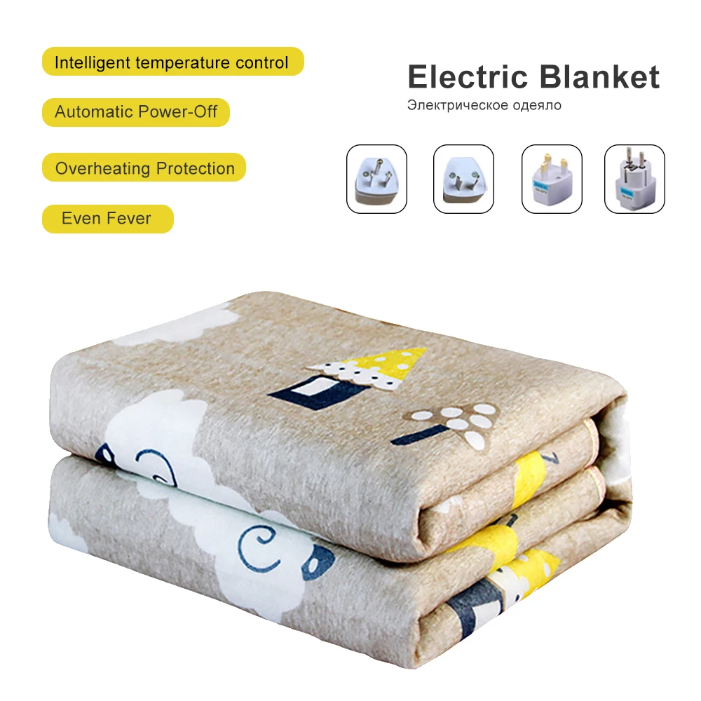 Electric blanket 220v Plush Electric Blanket Heater Adjustable Body Blanket heated Control Winter thermal blanket for massage