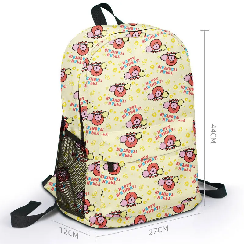 Anime Sanrio Hanyodon Cartoon Rucksack 3D Digitaldruck Muster Schüler Schult asche Outdoor-Ausflug multifunktion ale Tasche