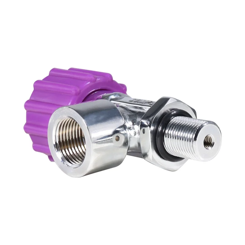 Valvola del serbatoio dell'ossigeno ABXF-Premium ad alta pressione 30MPA con fibra di carbonio e manometro M18x1.5 G5/8