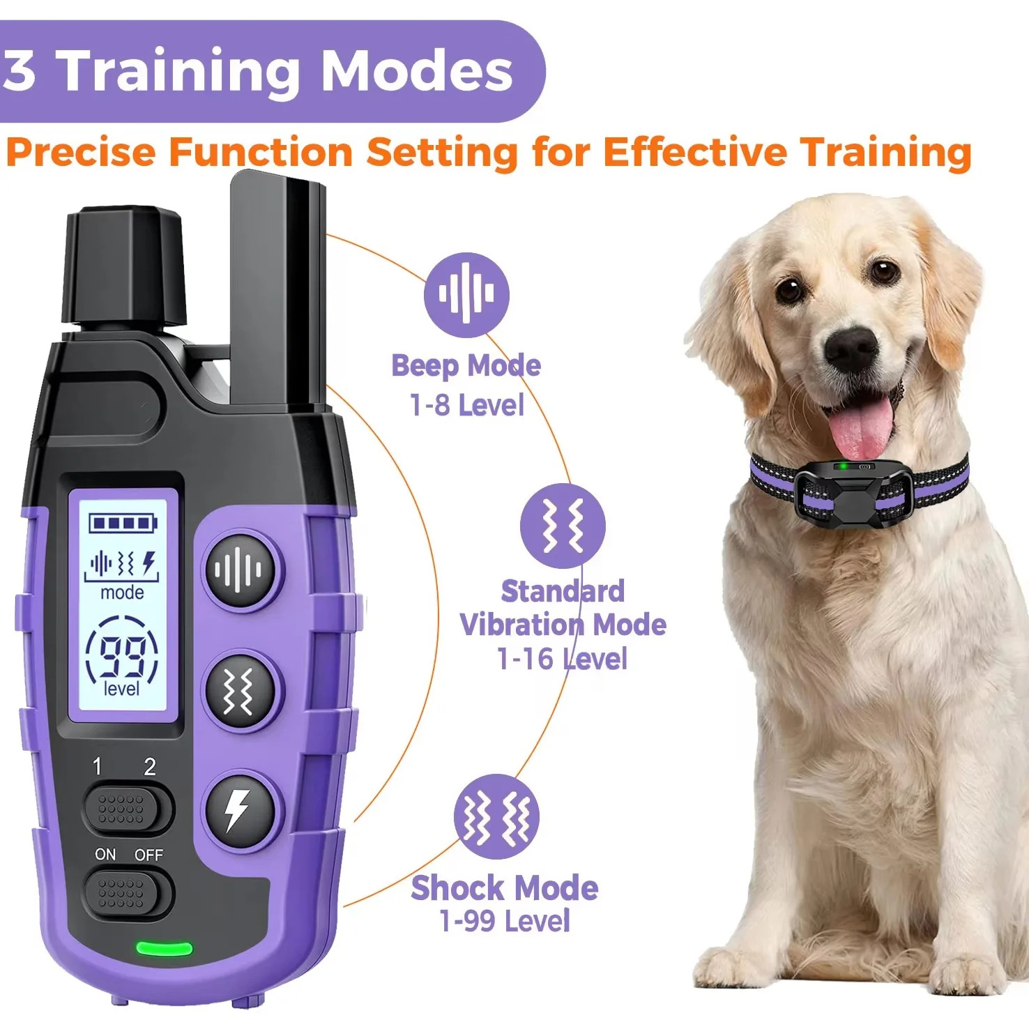 3300ft-electric-dog-training-collar-remote-control-waterproof-pet-behaviorfor-5-120lbs-puppy-with-shock-vibration