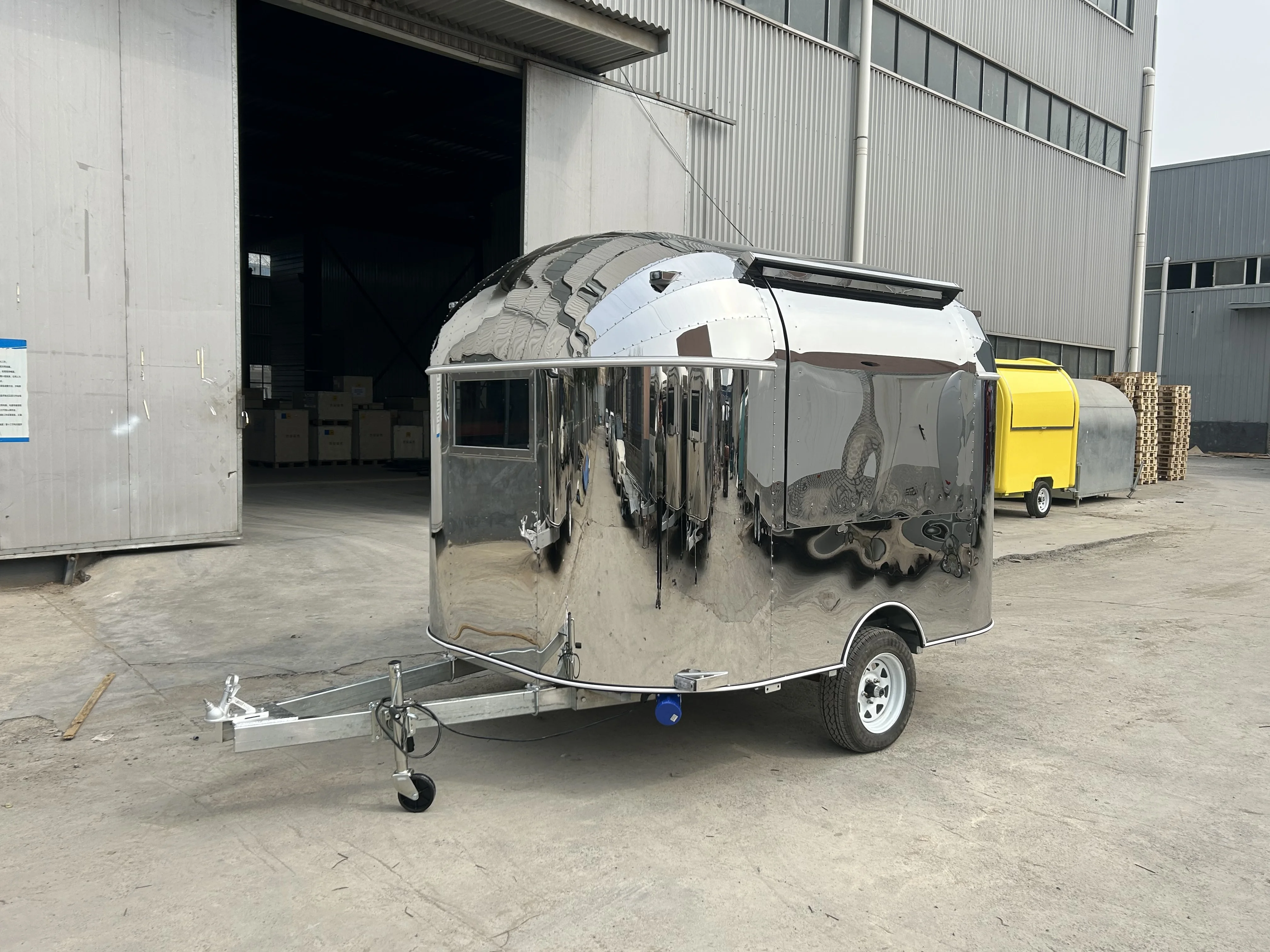 

Mobile Commercial Catering Food Trailer BBQ Food Cart Mobile Mobile Ice Cream Coffee Food Truck with Full Kitchen
