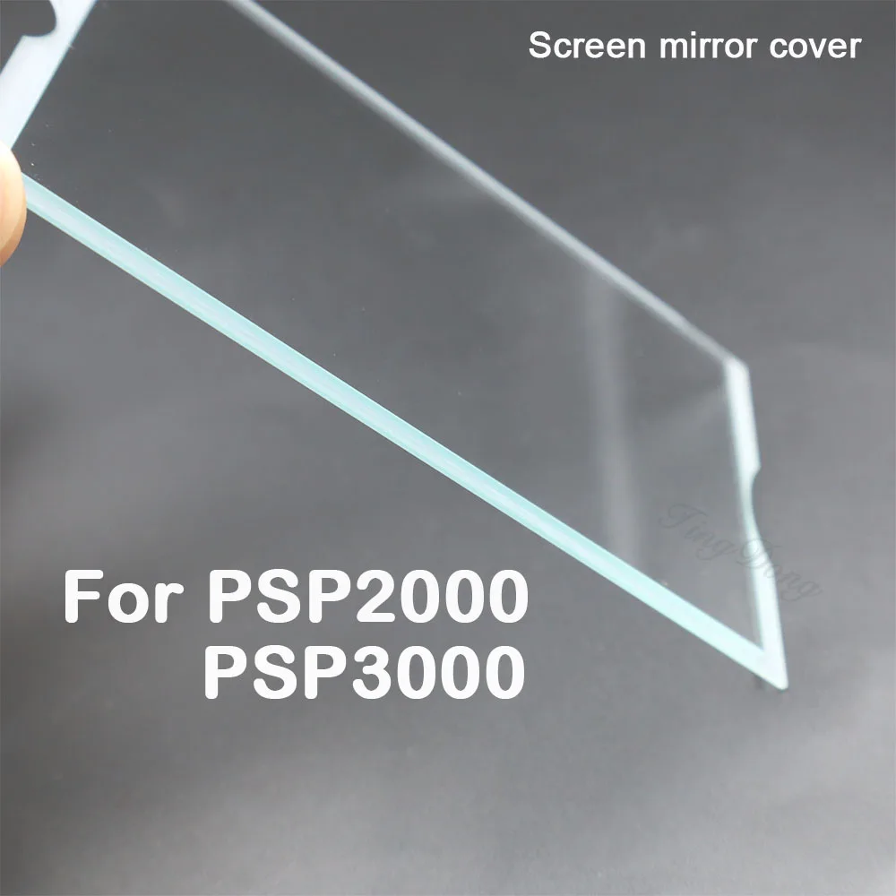 1 قطعة ل PSP2000 PSP3000 شاشة LCD عرض الزجاج البلاستيك مرآة عدسة الشاشة الجبهة قذيفة الغطاء الواقي لعبة الملحقات