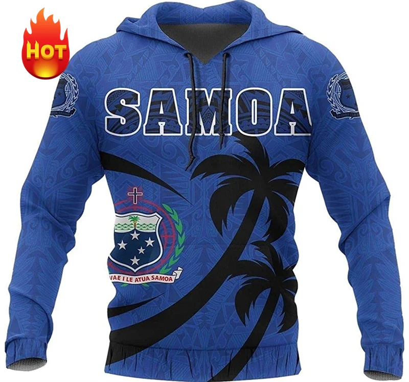 Samoa Tattoo Graphic Hoodies 3D Print Men Women Hoodies America Eagle Pattern Sweatshirts Casual Sportshirts Harajuku Streetwear