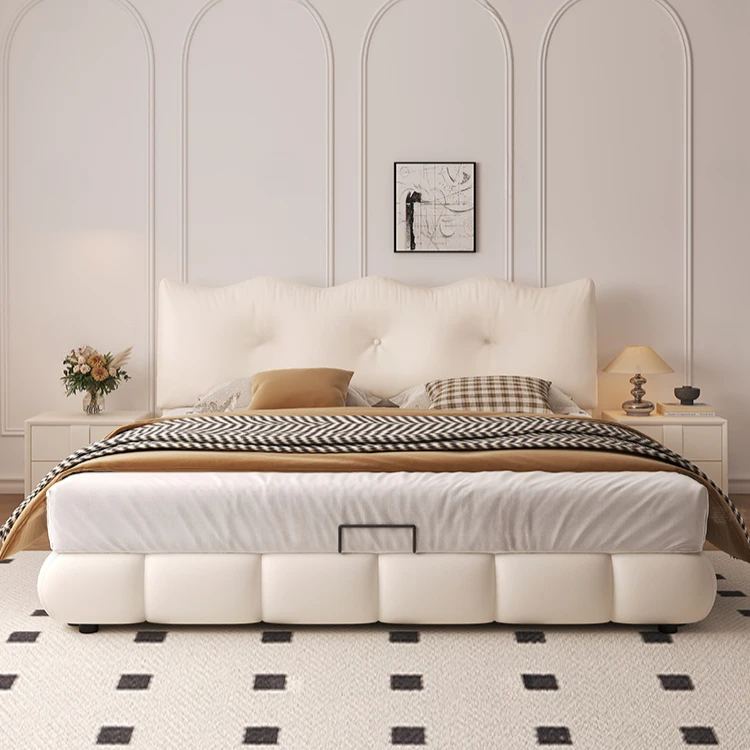 

Luxury Fancy Bed Frames Queen Princess French Bed Storage Modern Cama De Lujo Para Dormitorio Home Furniture Decoraction