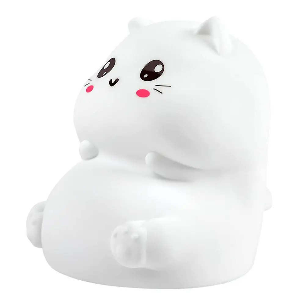 

1Pcs Silicone Lamp USB Charging Color Changing Bedside Night Light Cartoon Small Night Lamp for Bedroom Nursery Kid Gift