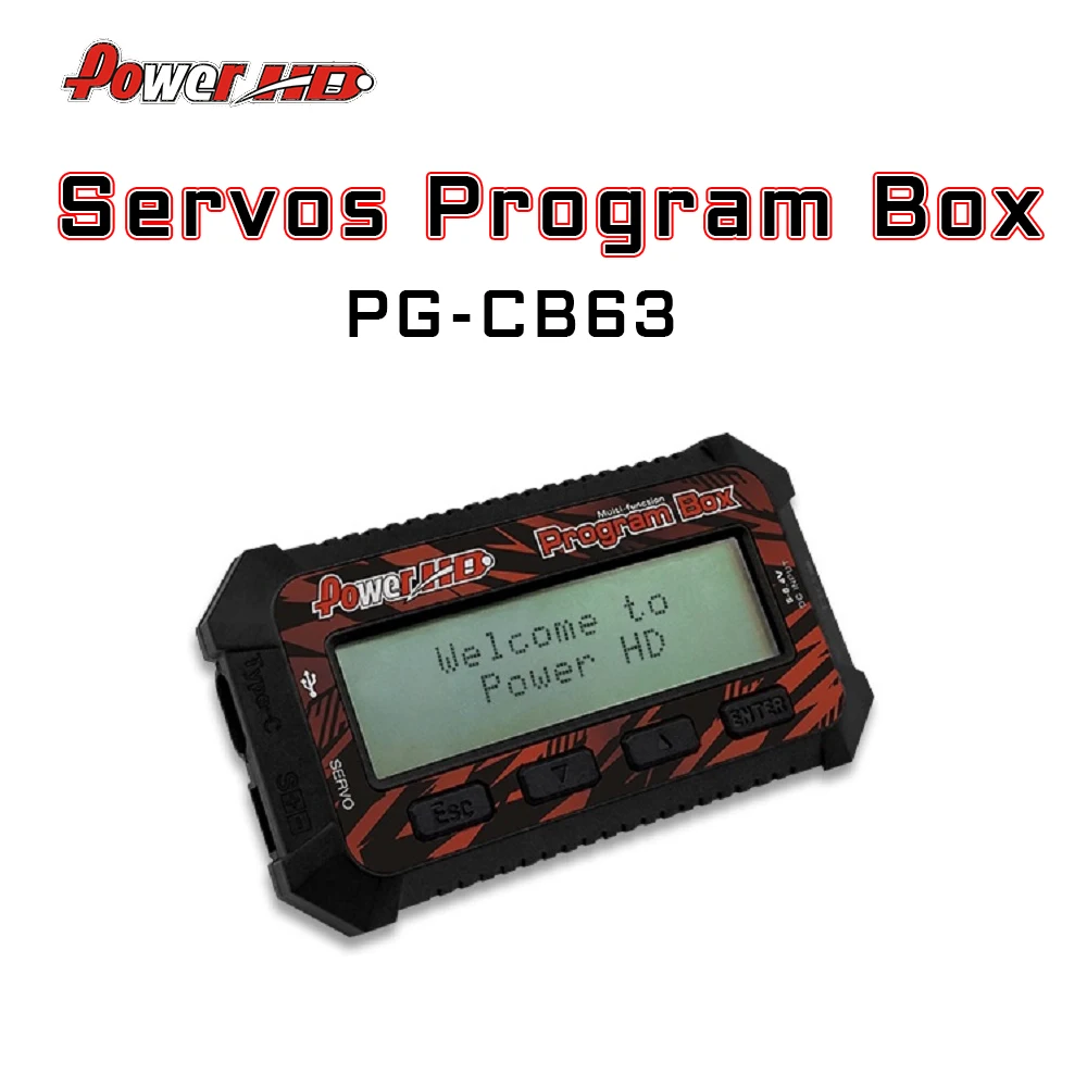 

POWERHD Servos Programming Card Program Box PG-CB63 Supports R12S D12 D15 S15 S25 S35 WH40KG