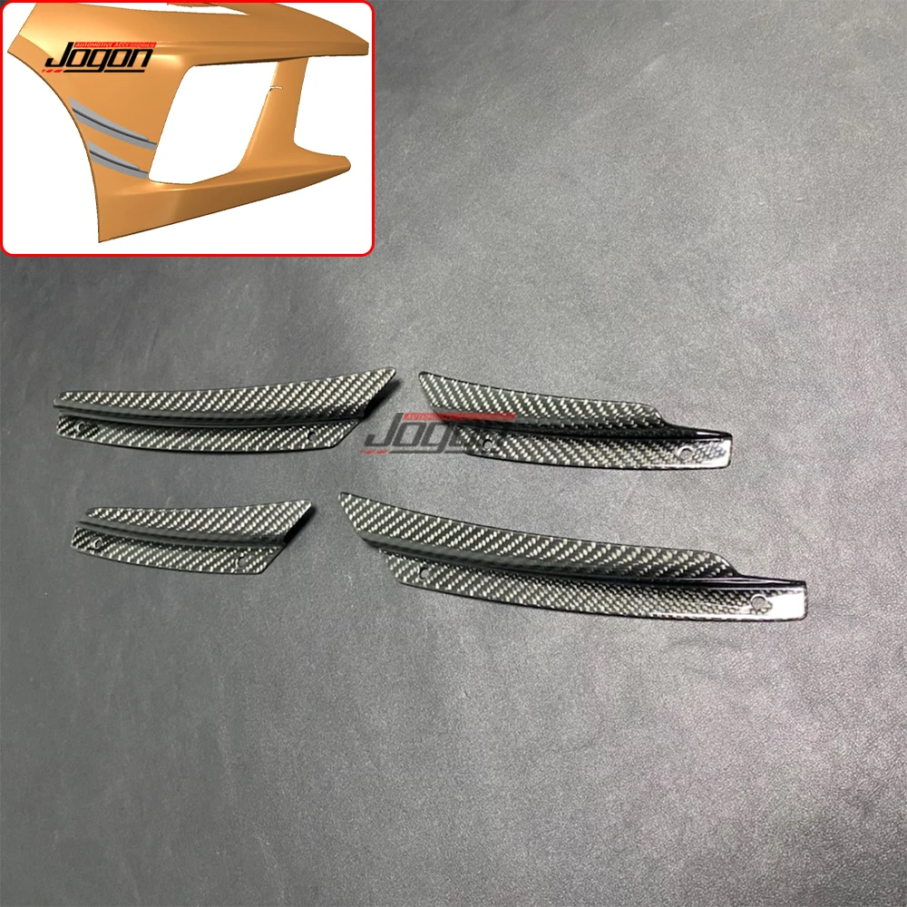 Front Bumper Lip Splitter Fins For AUDI A1 A3 A4 A5 A6 A7 TT S3 S5 S6 S4 S7 RS3 RS Body Spoiler Canard Valence Chin